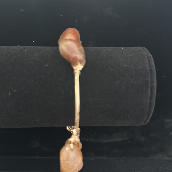 Copper wire-wrapped bangle - Picture 3 of 3